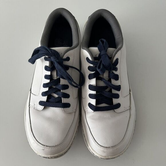 Callaway Size 9 White/Navy‎ Leather Spikeless Golf Shoes M336-01 - Picture 3 of 10